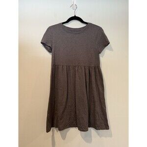 So Brand Dress Womens Small Gray Stretch Minimalist Cotton Travel Vacation Light